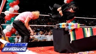 Dolph Ziggler crashes Alberto Del Rios Championship Fiesta SmackDown June 28 2013 [upl. by Cooe]