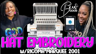 Sew Good  Hat Embroidery with a MultiNeedle Machine  Marquee 2001 [upl. by Yve755]