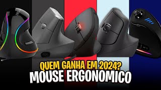 Qual MOUSE ERGONÔMICO comprar em 2024 5 Melhores Mouses Verticais ✅ [upl. by Gerdy962]