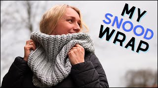 How to Crochet a SNOOD Wrap  EASY Crochet Tutorial [upl. by Barbey97]