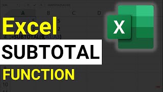 SUBTOTAL Formula in Excel How amp When to use [upl. by Deelaw]