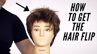 How to Get your Hair to Flip Up in the Front  TheSalonGuy [upl. by Kendre]