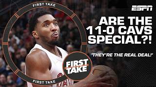 THE CAVS ARE THE REAL DEAL 😤  Big Perk on Clevelands 110 start to the season  First Take [upl. by Ebony]