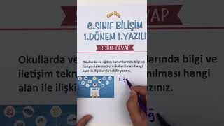 6Sınıf Bilişim 1Dönem 1Yazılı Açık Uçlu Sorular [upl. by Thanasi]