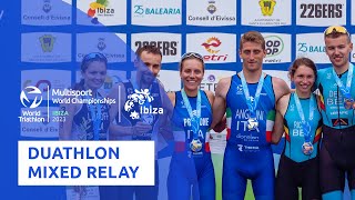 2023 World Duathlon Championships Ibiza 2x2 Mixed Relay Highlights [upl. by Chappie]