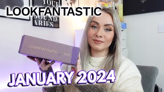 LOOKFANTASTIC BEAUTY BOX JANUARY 2024 UNBOXING  The first beauty box of 2024✨  MISS BOUX [upl. by Wilhelm]