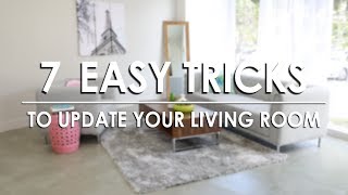 Tips amp Tricks 7 Easy Updates for Your Living Room  MF Home TV [upl. by Nnayr]