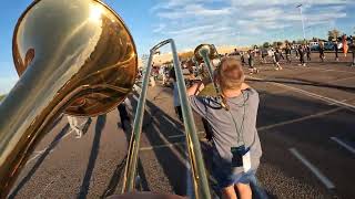 legacy high school marching band 2024 elementum 2nd trombone run [upl. by Caddric]