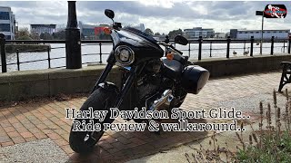 HarleyDavidson Sport Glide Ride review and Walkaround [upl. by Adnarahs]