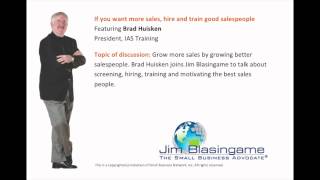 Small Business Expert Jim Blasingame with Brad Huisken October 10 2012 [upl. by Ayikahs]