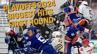 NHL Biggest Hits of the 1st Round 2024 [upl. by Savadove]