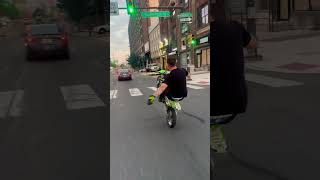 Kx65 wheelies on broad street philly [upl. by Joh]