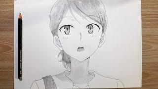 How to draw Riko Hakozaki Step by Step  Bloom into you [upl. by Sudaorb]