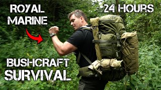 24 Hours with an ExRoyal Marine Commando Bushcraft Skills and Tips [upl. by Hogle]