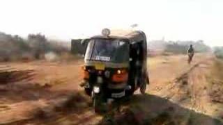 Rickshaw Run 2006  Rickshaw stuck in sand [upl. by Hnahym328]