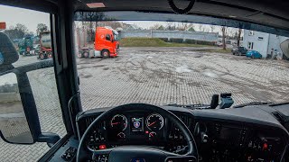 Driving Scania R410 POV  Bytom Poland 4K [upl. by Khoury]