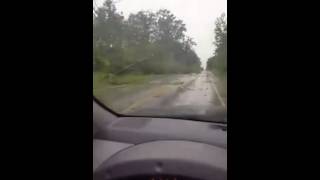 Possible tornado damage near Lupton and Rose City MI [upl. by Oicaro]