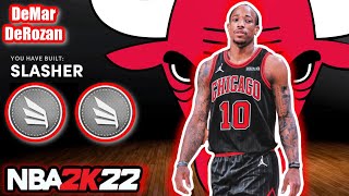 BEST DEMAR DEROZAN BUILD ON NBA 2K22 [upl. by Sinclare]