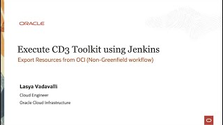 Part 9  Execute the CD3 Automation toolkit using Jenkins to export resources from OCI [upl. by Brad]