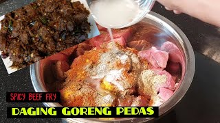 DAGING GORENG PEDAS SPICY BEEF FRY [upl. by Frankel]