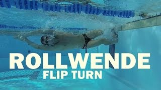 Technik der Rollwende FlipTurn in Slowmotion [upl. by Nerraw]