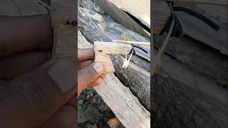 Smallest wooden gun diyideas shorts [upl. by Brunhilde]