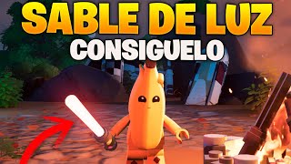 COMO CONSEGUIR EL SABLE DE LUZ O ESPADA LASER EN LEGO FORTNITE SABLE DE STAR WARS EN LEGO FORTNITE [upl. by Lindner]