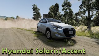 Hyundai SolarisAccentBeamNG Drive1855 [upl. by Leahcimal]