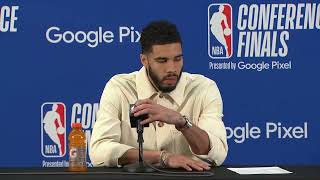 Jayson Tatum PostGame Interview  Indiana Pacers vs Boston Celtics [upl. by Cavil]