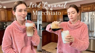 HOW TO MAKE AN EASY ICED CARAMEL MACCHIATO with Nespresso Vertuo Plus [upl. by Yarased]