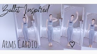 Ballet Inspired♡  Arms Cardio  Night🌙 Silent Disco Workout  291024 [upl. by Dnalevets]