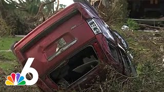 A look at tornado destruction from Hurricane Milton in Wellington and Port St Lucie [upl. by Nylirac]