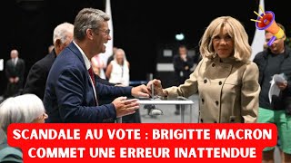 La bourde de Brigitte Macron dans son bureau de vote lors du premier tour des élections législatives [upl. by Holland210]