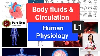 Body Fluids and circulation Lecture 1 [upl. by Phineas]