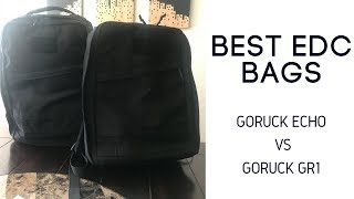 Best EDC Bag Comparison GORUCK Echo vs GORUCK GR1 21L [upl. by Aseram432]