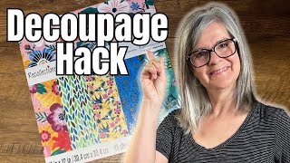 How to Decoupage With Thick Paper and have NO Wrinkles or Bubbles [upl. by Amalee]