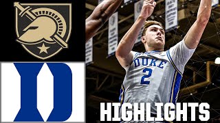 COOPER FLAGG DOUBLEDOUBLE 😳 Army Black Knights vs Duke Blue Devils  Full Game Highlights [upl. by Eddana]