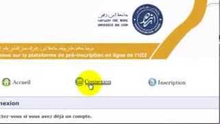 مراحل التسجيل القبلي للطلبة الجدد  جامعة إبن زهر أكادير Préinscription université ibn Zohr Agadir [upl. by Nnylarak]