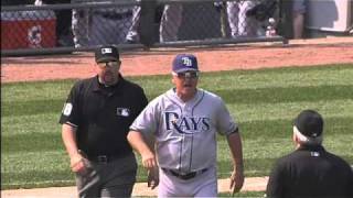 20110410 Maddon gets irate then ejected [upl. by Elehcar628]