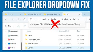 Fix for the File Explorer Address Bar Dropdown Sticking Issue in Windows 11 [upl. by Wills]