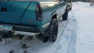 1998 k1500 65 turbo diesel COLD start [upl. by Flodur514]