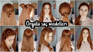 Okul için örgülü saç modelleri 💁🏼‍♀️ Saç modelleri kolay [upl. by Leagiba]