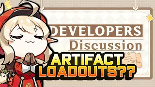 ARTIFACT LOADOUTS New BP Weapons Strongbox and More in the New Genshin Dev Talk [upl. by Sadick]