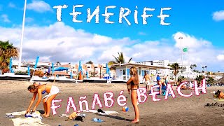 Fanabe Beach Tenerife today  4K Walking Tour Spain September 2021 [upl. by Anny]