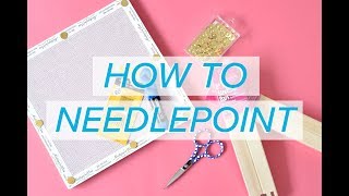 Learn How to Needlepoint in FIVE Minutes  NeedlepointCom [upl. by Sekoorb951]