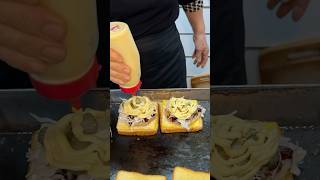 Street Burger Toast  Korean Street Food shortsvideo [upl. by Dnyletak16]