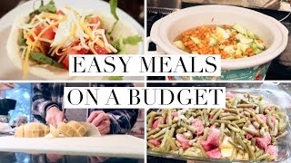 EASY amp COZY WHATS FOR DINNER THIS WEEK EASY MEALS ON A BUDGET FOR THE FAMILY  THE SIMPLIFIED SAVER [upl. by Hyps287]