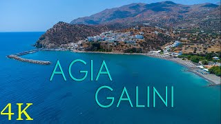 AGIA GALINI CRETE GREECE Ι 4K DRONE VIDEO [upl. by Zalucki]