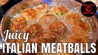 How to Make Italian Meatballs Like a Pro  Juicy Meatball Recipe [upl. by Ellah642]