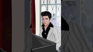 Elvis Presley Ill Be Home For Christmas Animation elvispresley merrychristmas rockabilly [upl. by Alethea]